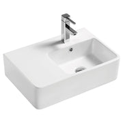 Delta Care Right-Hand Wall Basin, Gloss White