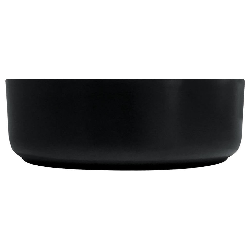 Reba Above Counter Basin, Matte Black