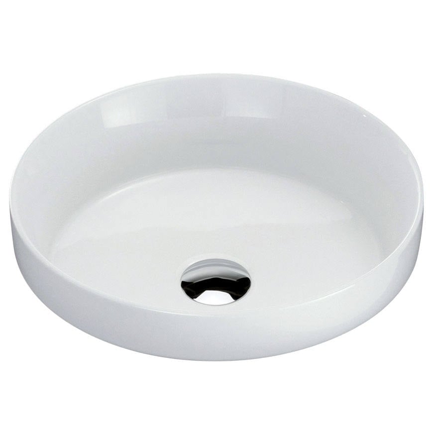 Reba Semi-Inset Basin, Gloss White