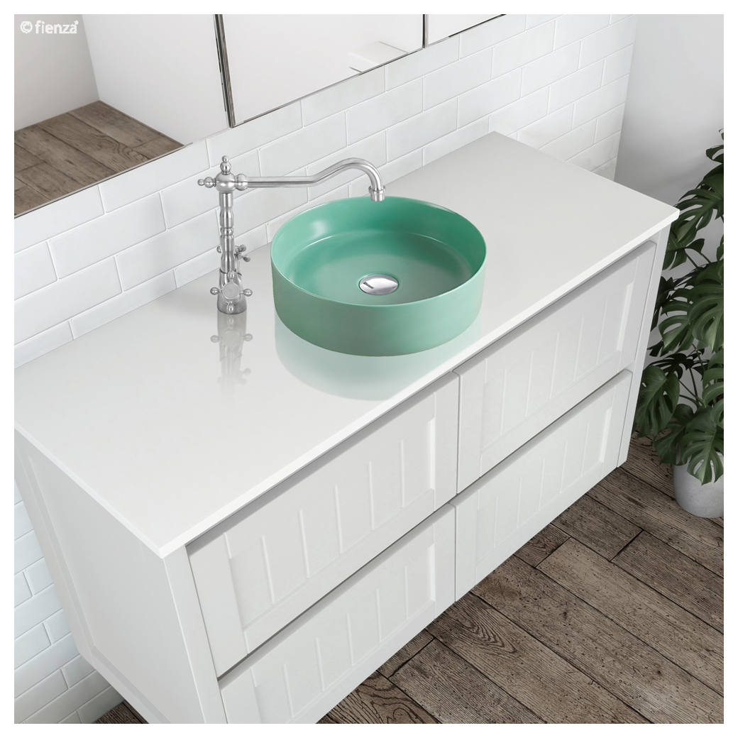 Reba Above Counter Basin, Matte Green