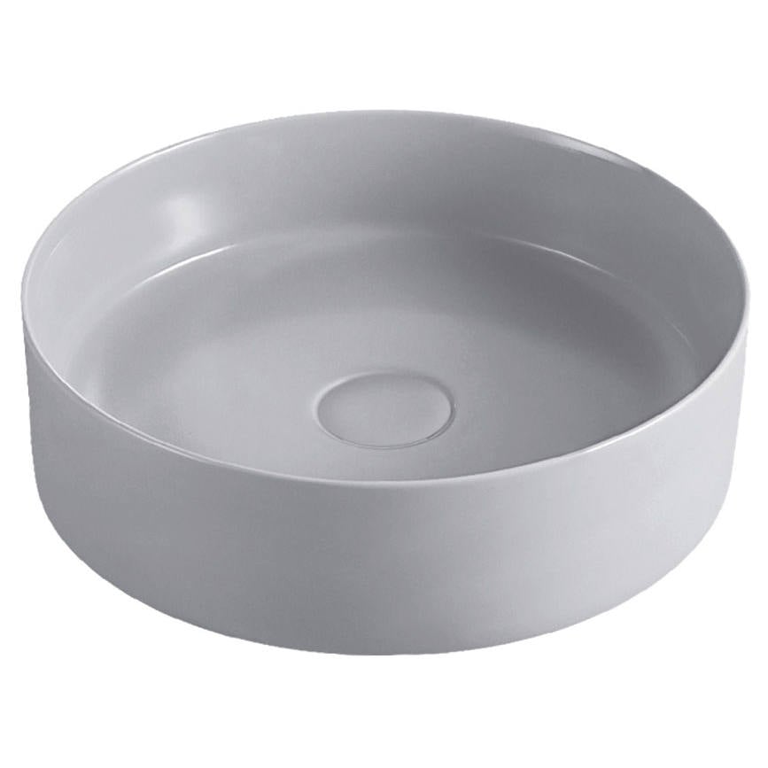 Reba Above Counter Basin, Matte Light Grey