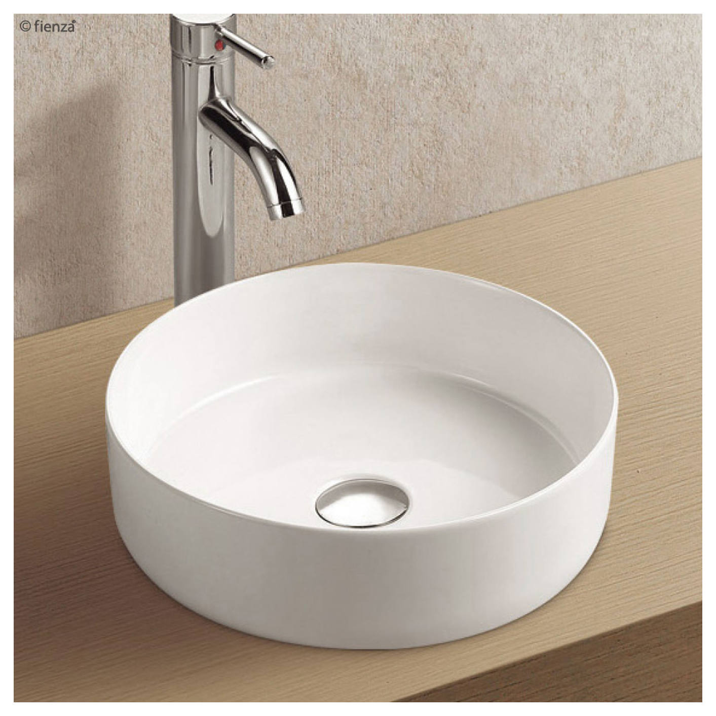 Reba Above Counter Basin, Gloss White