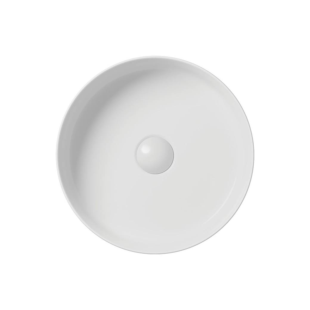 Reba Mini Above Counter Basin, Gloss White