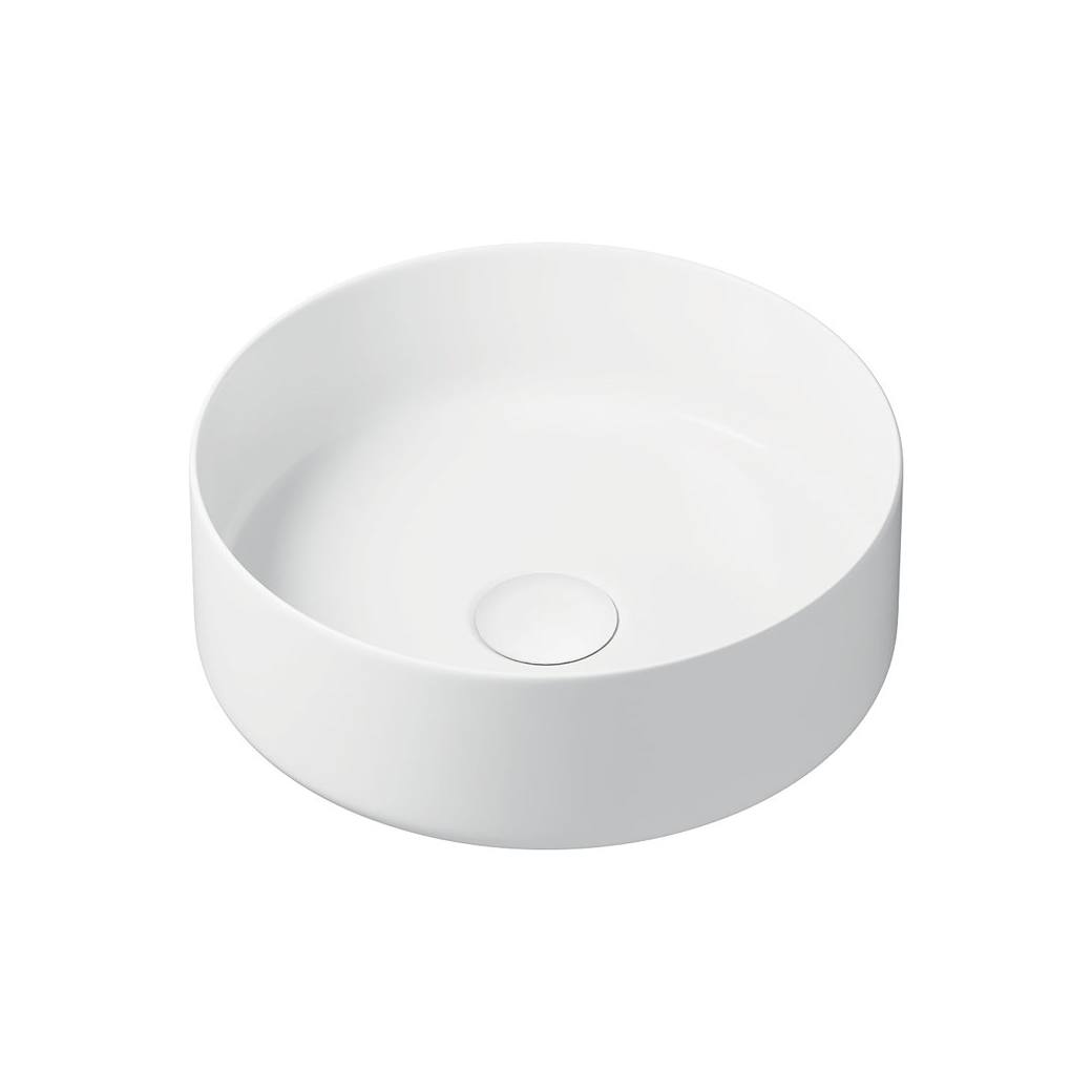 Reba Mini Above Counter Basin, Gloss White