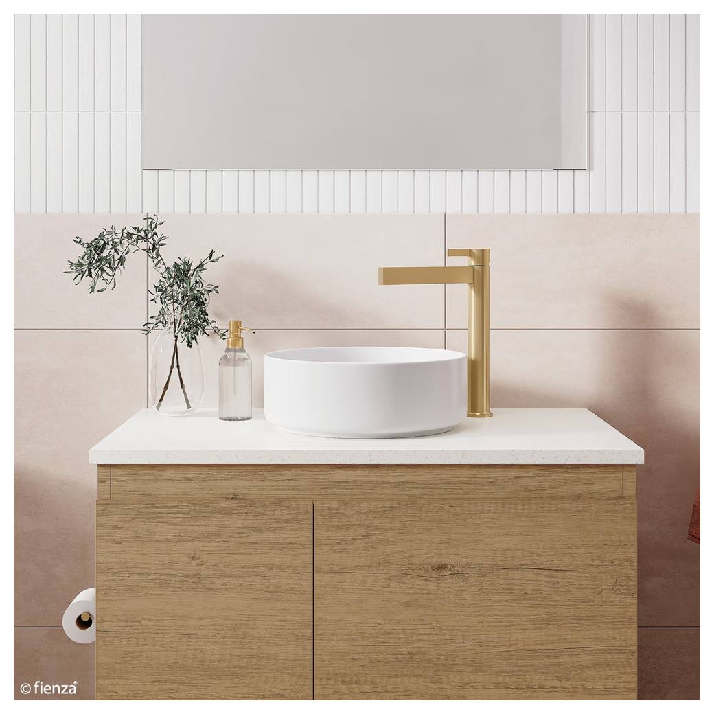 Reba Mini Above Counter Basin, Gloss White