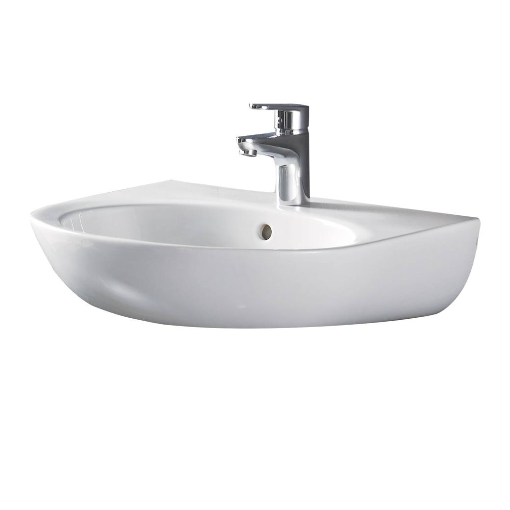 Stella Care Wall Basin (No Shroud), 3TH, Gloss White