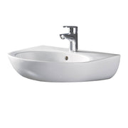 Stella Care Wall Basin (No Shroud), 3TH, Gloss White
