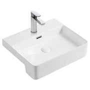 Petra Semi-Recessed Basin, Gloss White