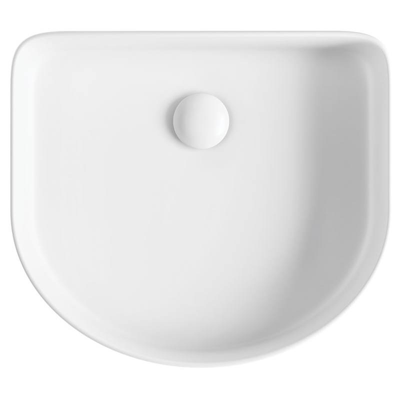 Eleanor Arch Above Counter Fluted Basin, Matte White