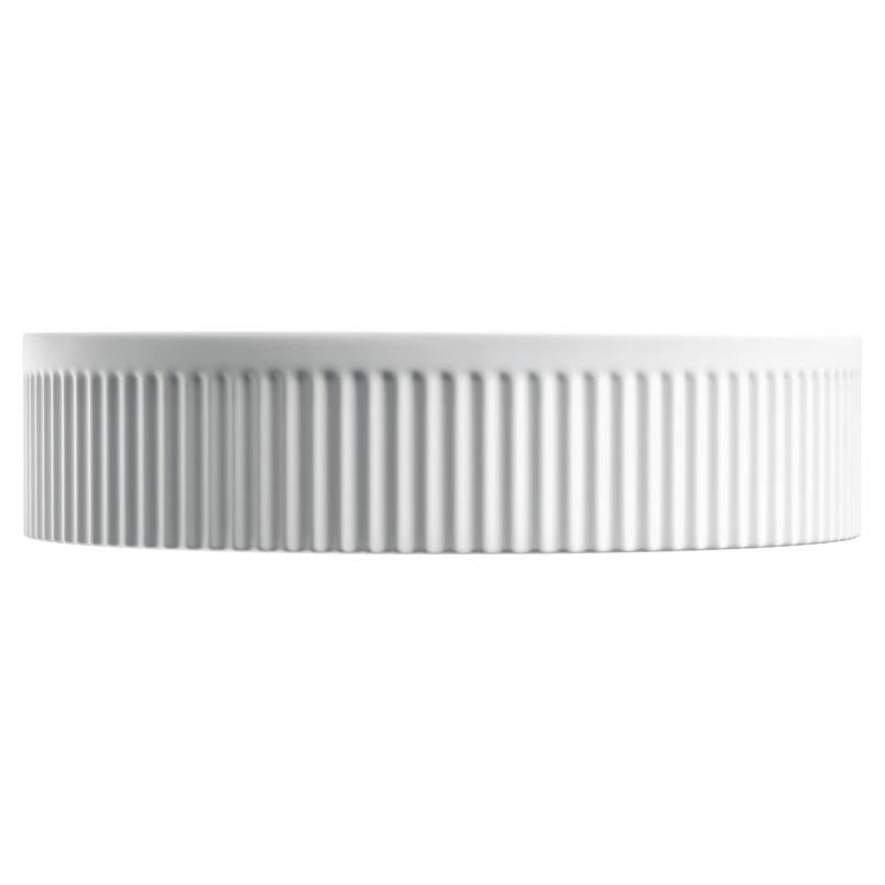 Eleanor Arch Above Counter Fluted Basin, Matte White