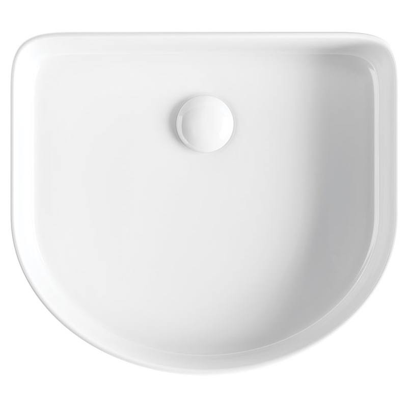 Eleanor Arch Above Counter Fluted Basin, Gloss White