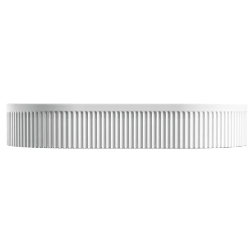 Eleanor Oval Above Counter Fluted Basin, Matte White