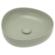 Pebble Small Above Counter Basin, Matte Olive
