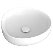 Pebble Small Above Counter Basin, Gloss White