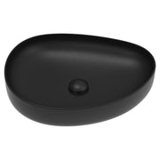 Pebble Medium Above Counter Basin, Matte Black