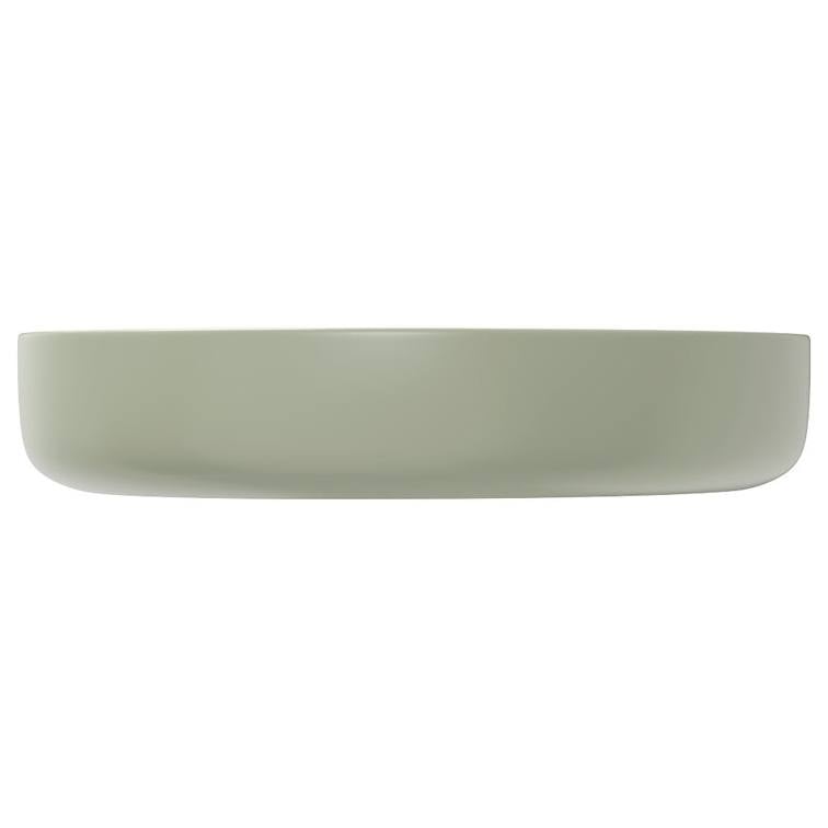 Pebble Medium Above Counter Basin, Matte Olive