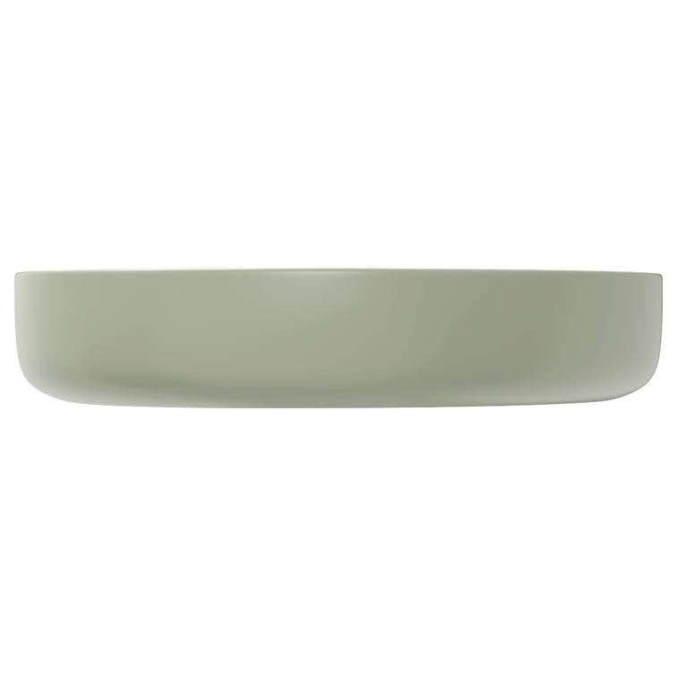 Pebble Medium Above Counter Basin, Matte Olive