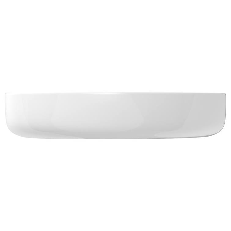 Pebble Medium Above Counter Basin, Gloss White