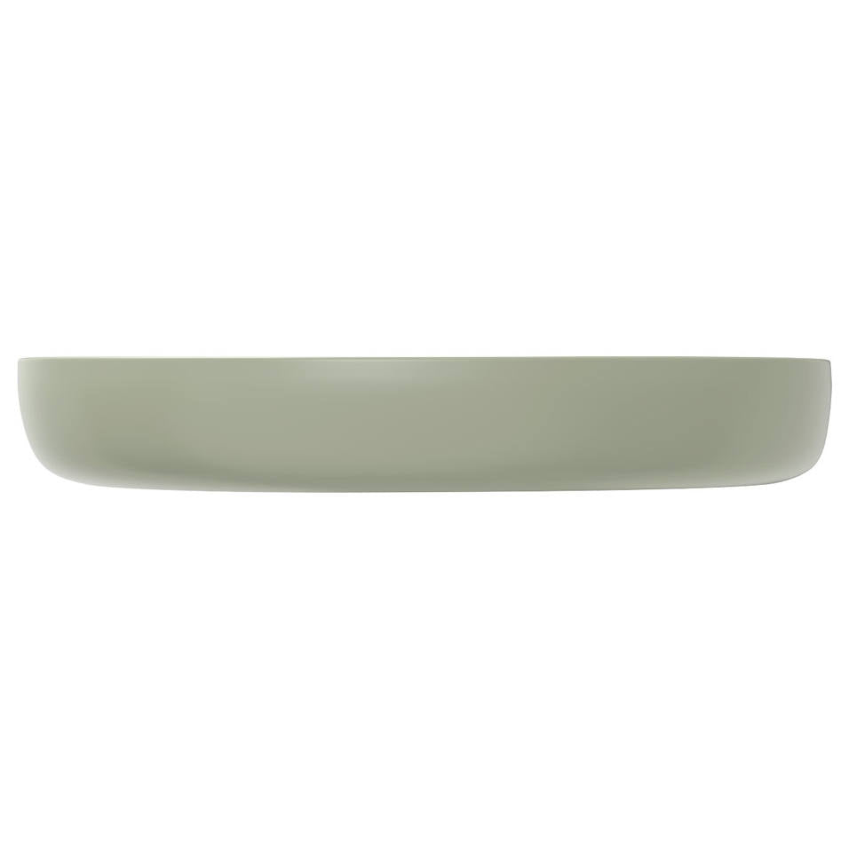 Pebble Large Above Counter Basin, Matte Olive