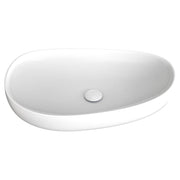 Pebble Large Above Counter Basin, Gloss White