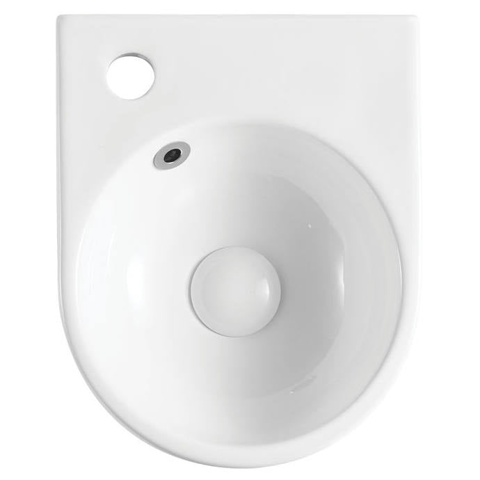 Junior Wall Basin, Gloss White