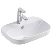 Parisa Semi-Inset Basin, Gloss White