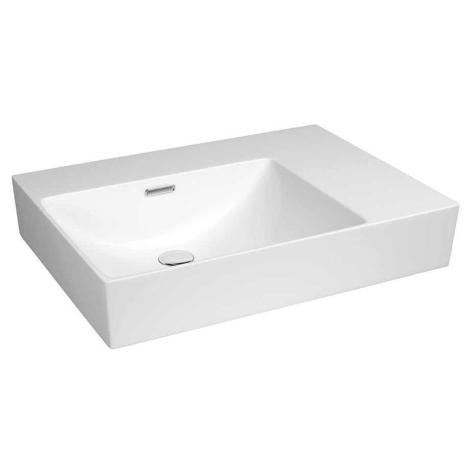 Tono Care Wall Basin, Left Bowl, Gloss White