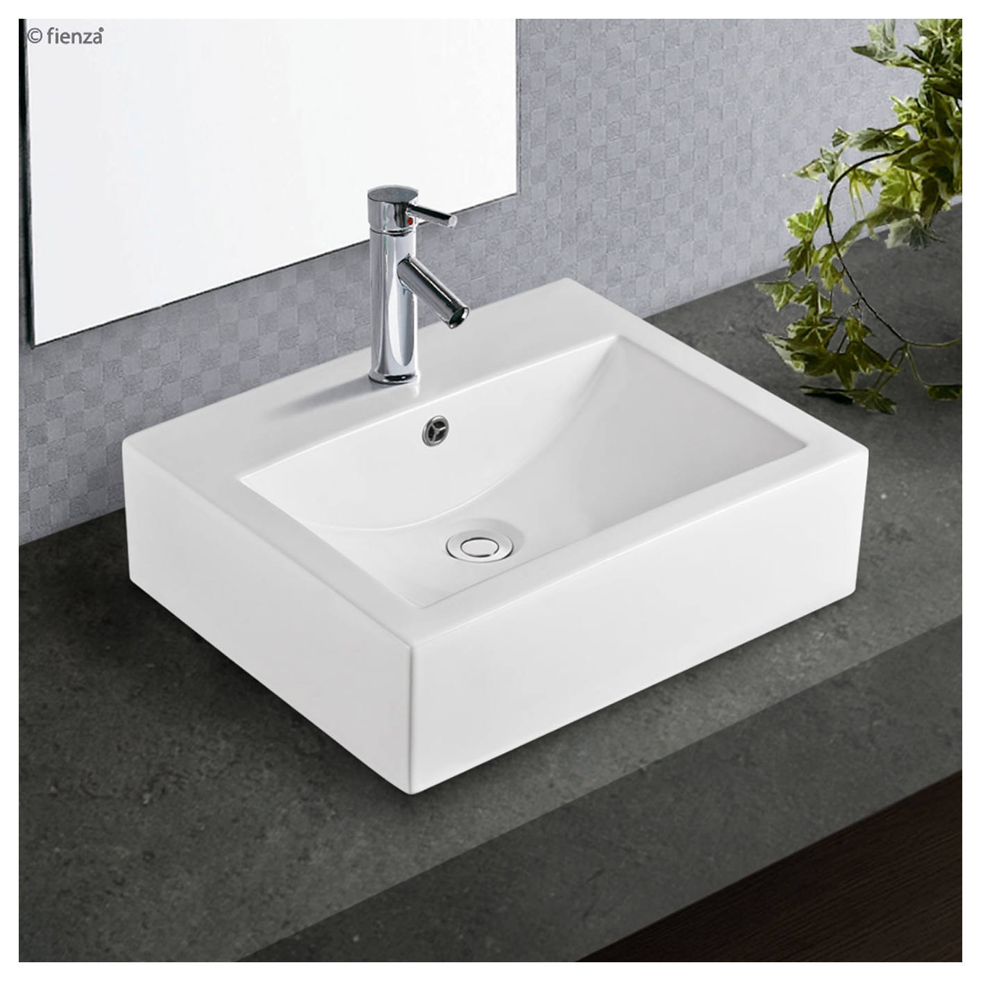 Willow Above Counter Basin, 1TH, Gloss White