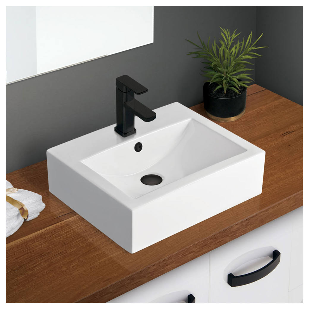 Willow Above Counter Basin, 1TH, Gloss White