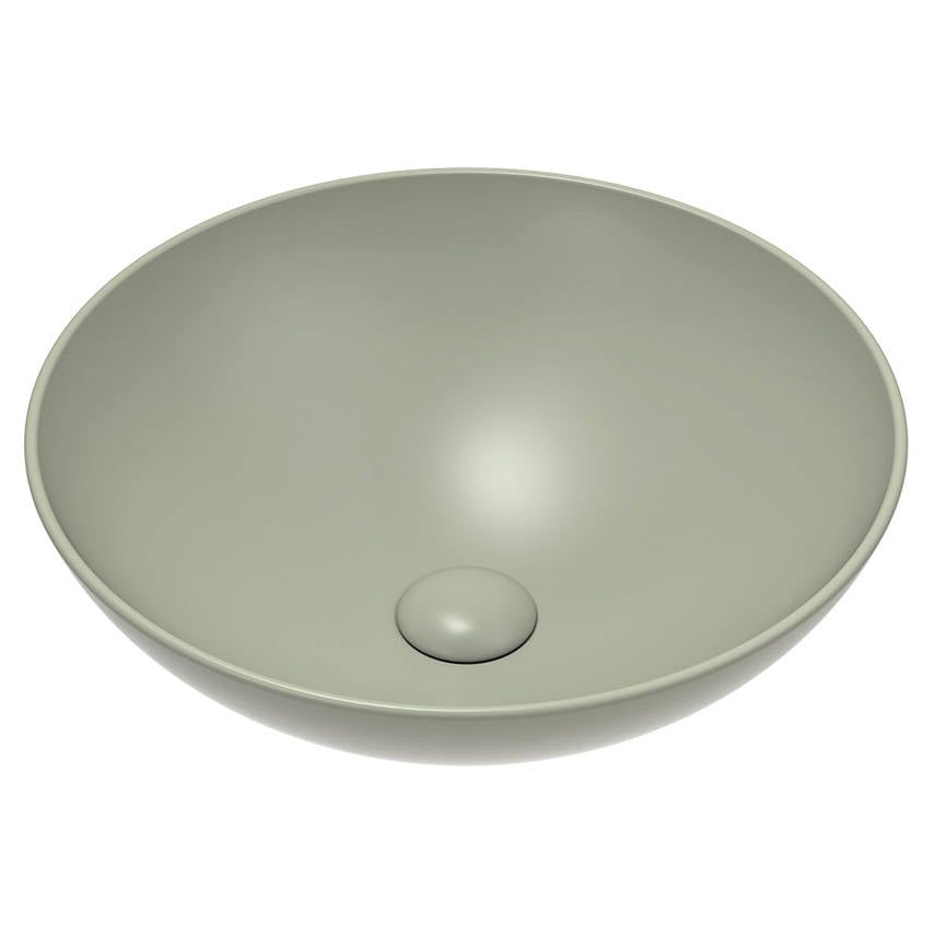 Aluca Above Counter Basin, Matte Olive