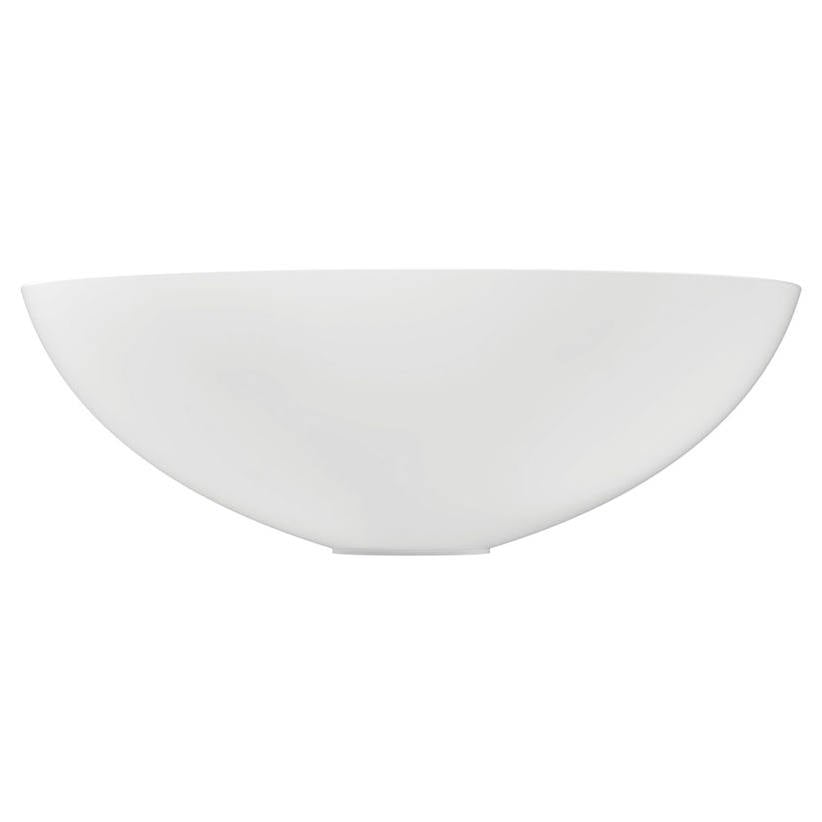 Aluca Above Counter Basin, Matte White