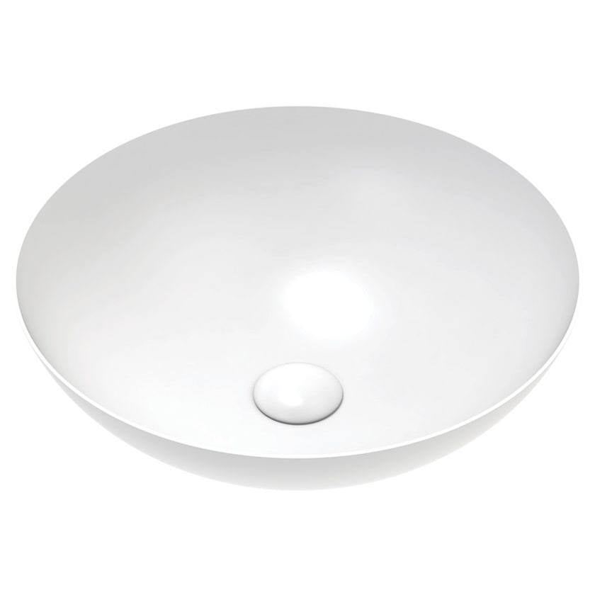 Aluca Above Counter Basin, Matte White