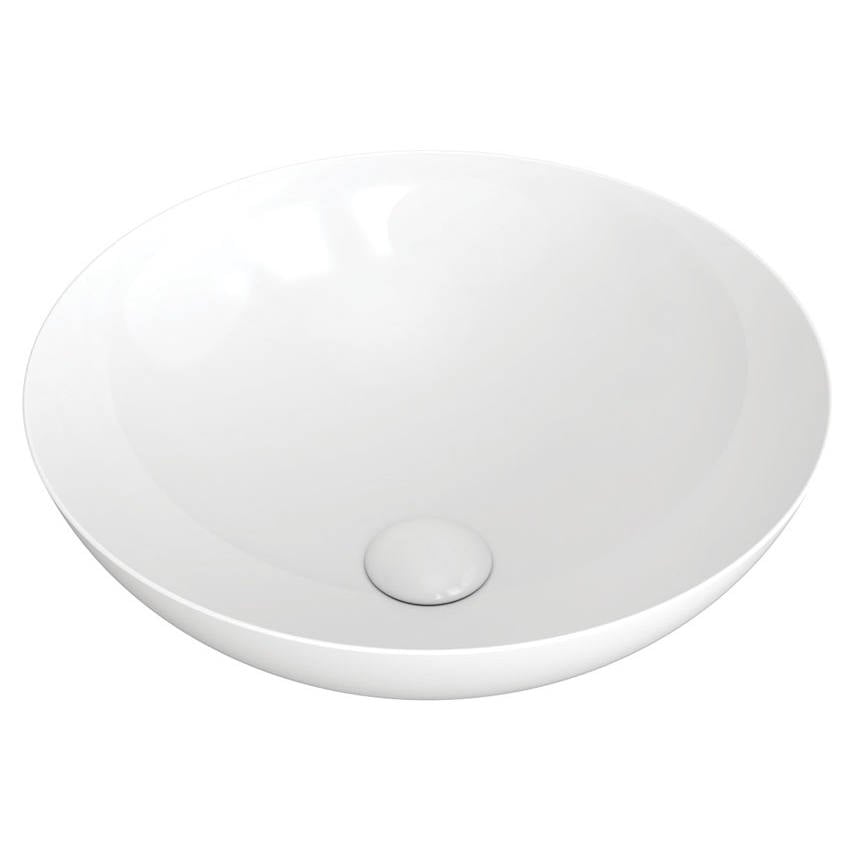 Aluca Above Counter Basin, Gloss White