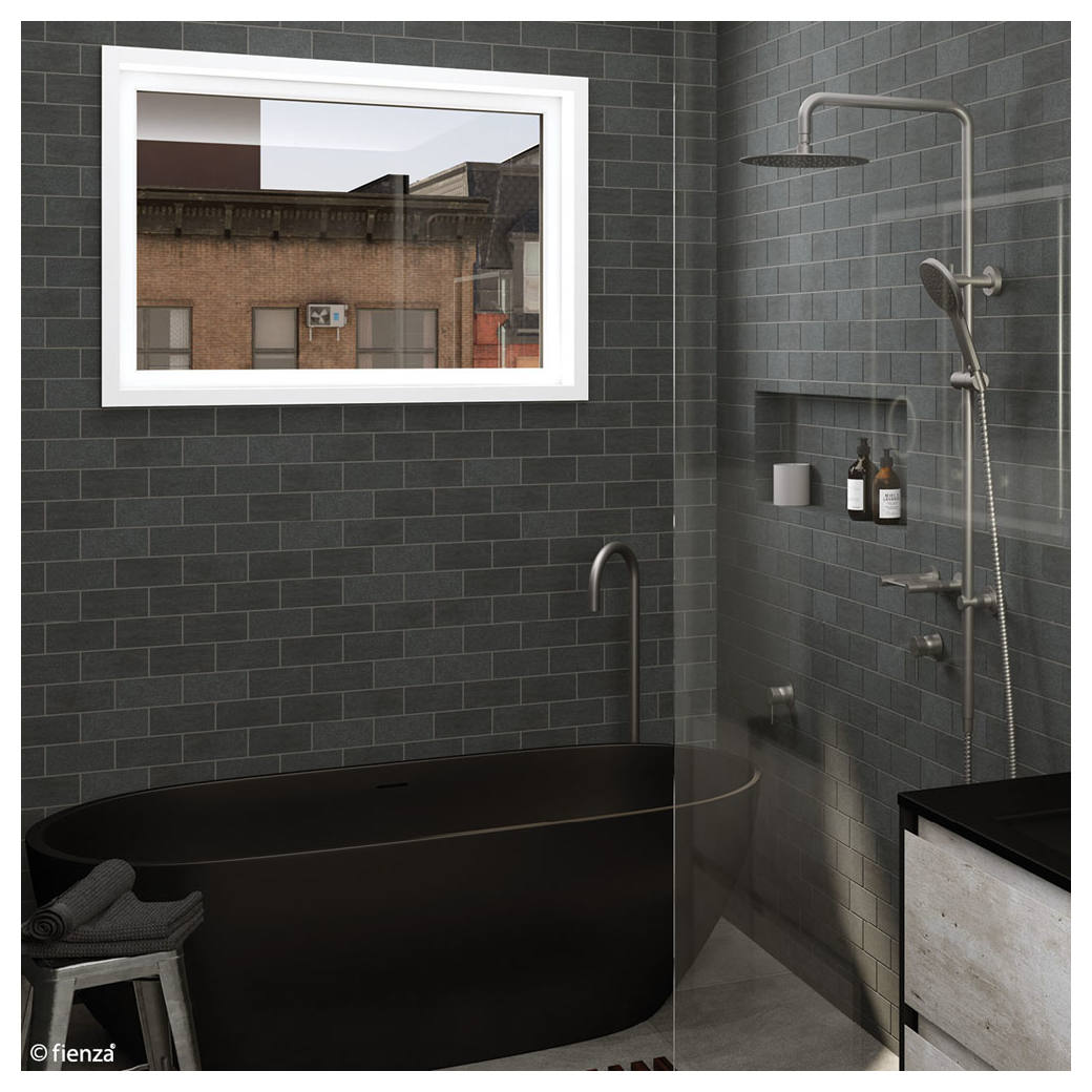 Kaya Gooseneck Floor Mounted Bath Outlet, Gun Metal