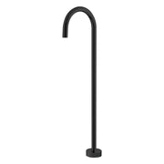 Hustle Gooseneck Floor Mounted Bath Outlet, Matte Black