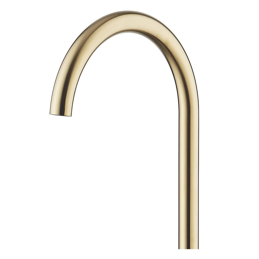 Kaya Gooseneck Floor Mounted Bath Outlet, Urban Brass