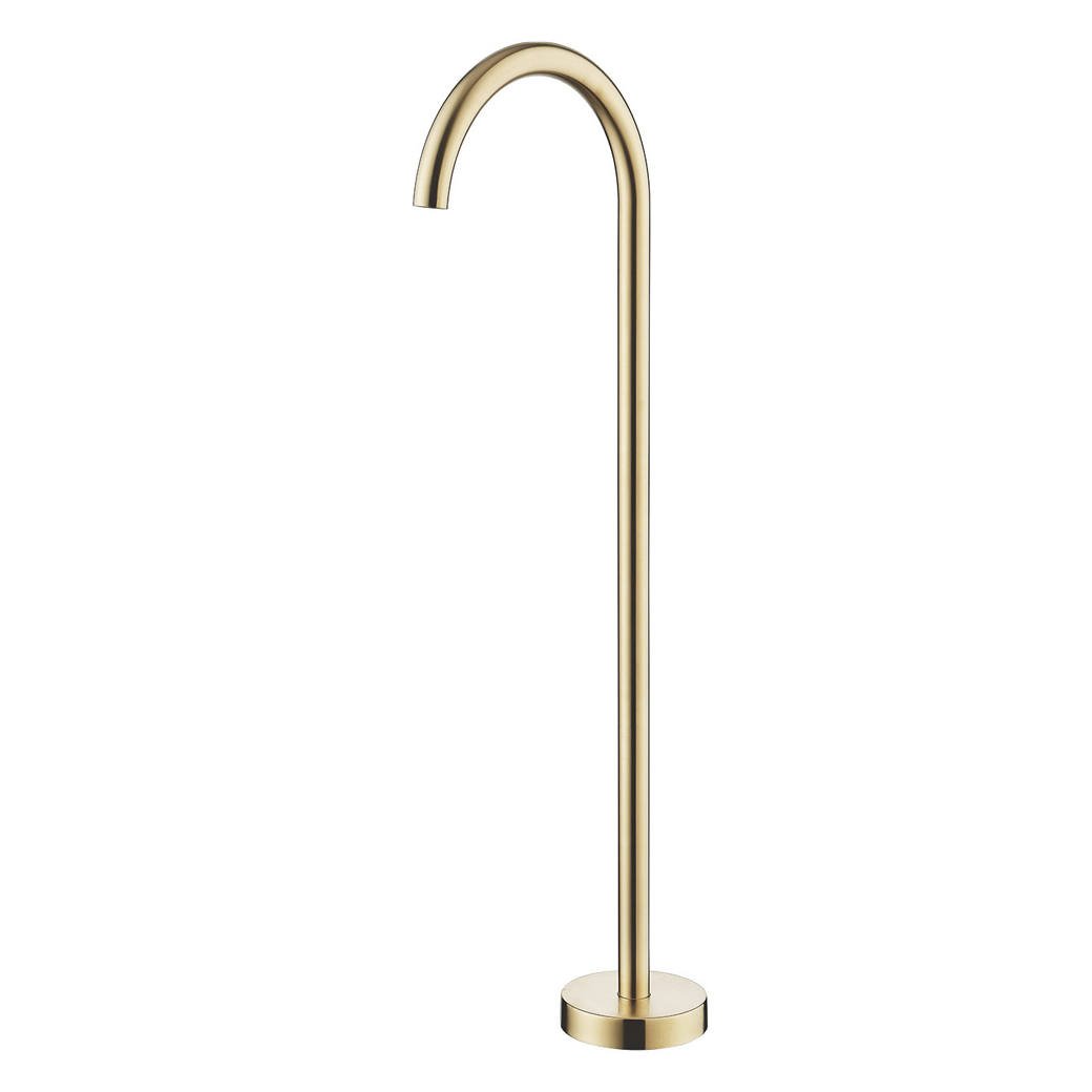 Kaya Gooseneck Floor Mounted Bath Outlet, Urban Brass
