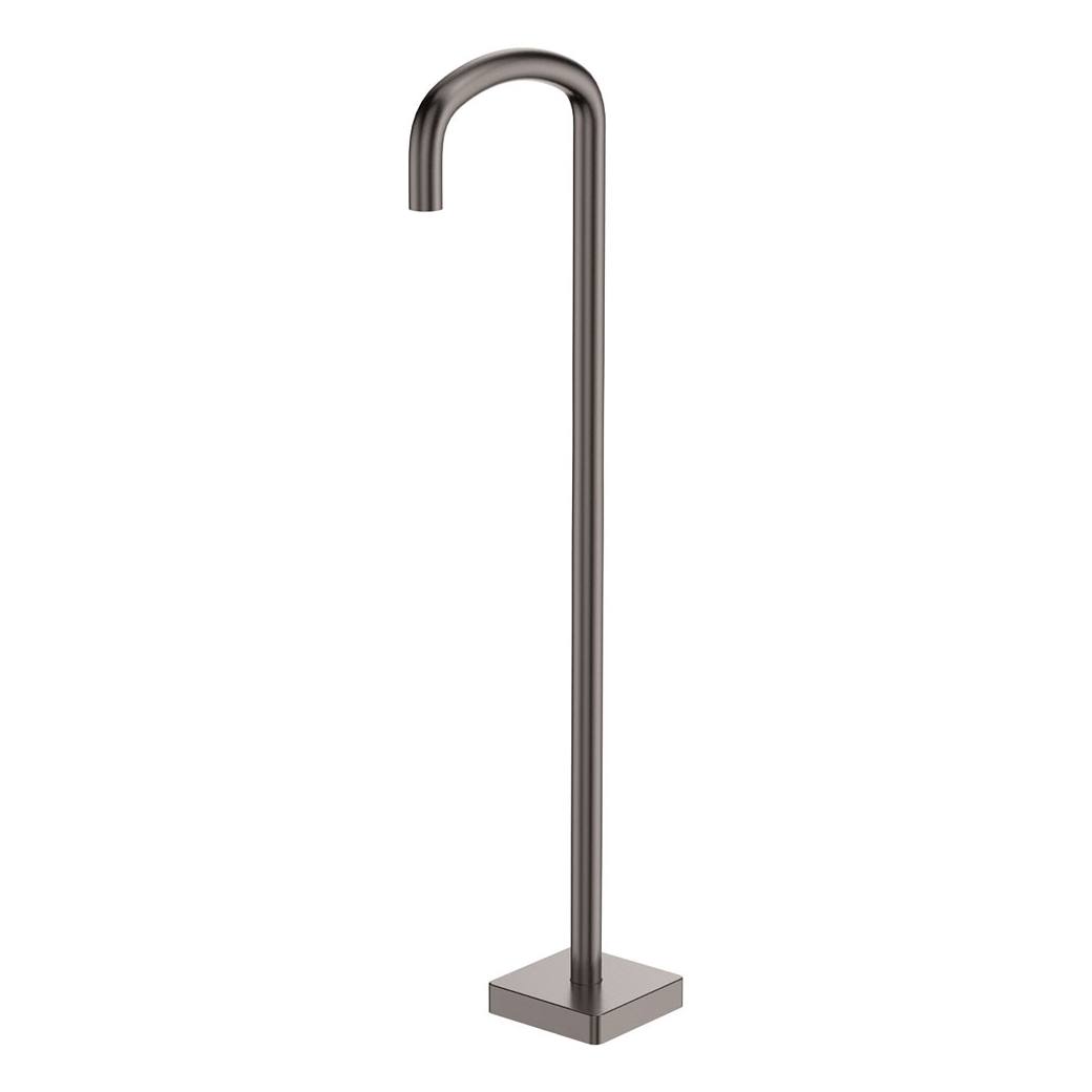 Tono Floor Mounted Bath Outlet, Gun Metal