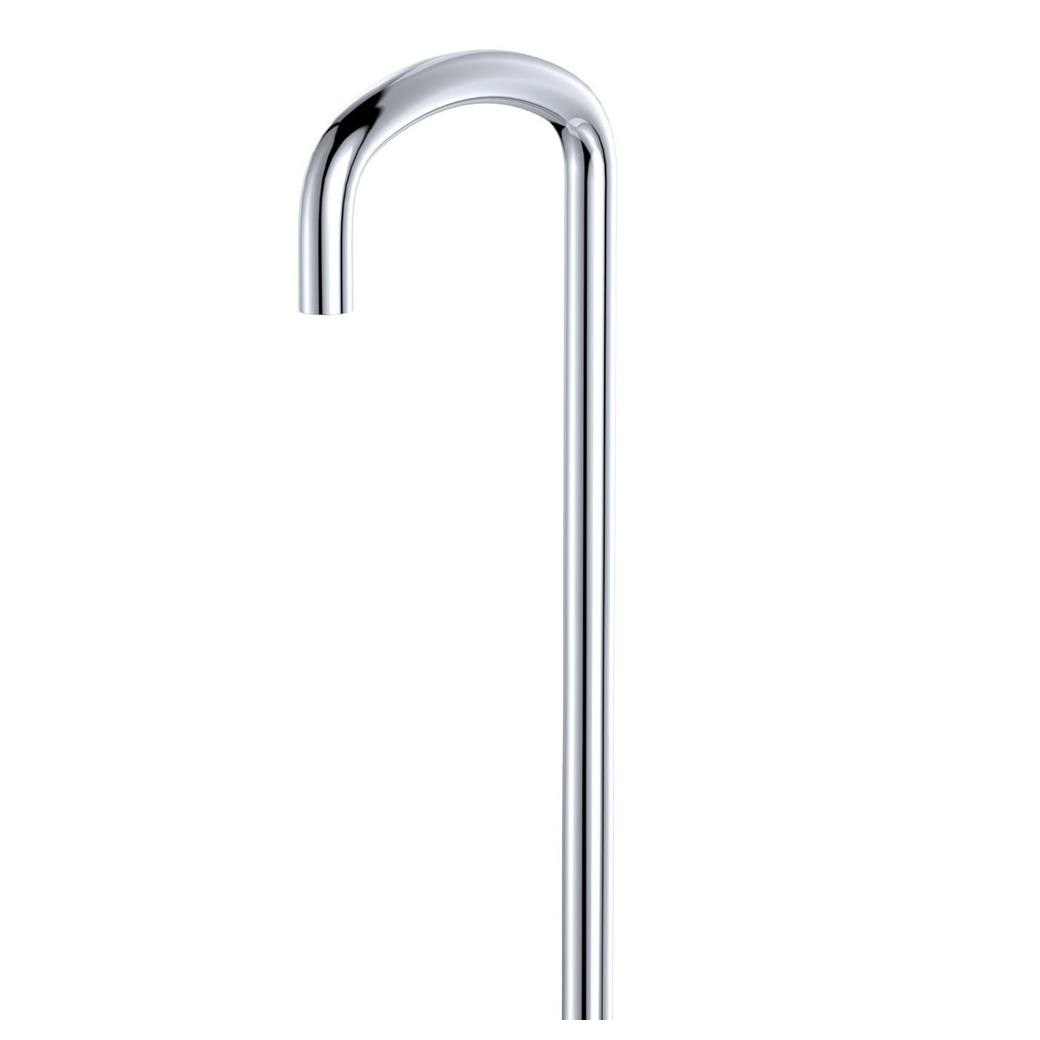 Tono Floor Mounted Bath Outlet, Chrome