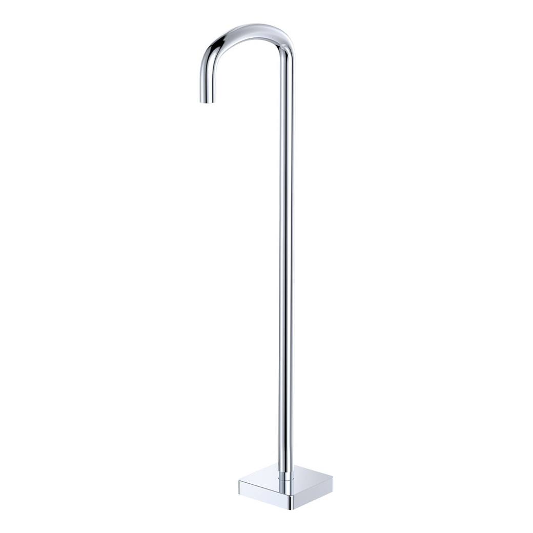 Tono Floor Mounted Bath Outlet, Chrome