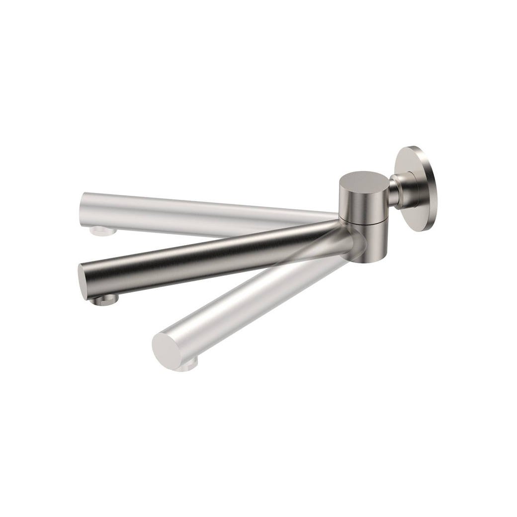 Michelle Swivel Bath Outlet, Brushed Nickel