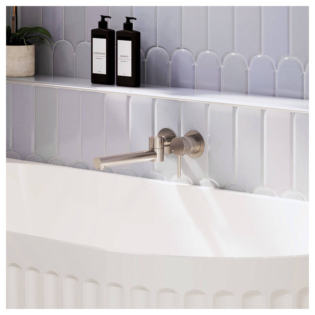 Michelle Swivel Bath Outlet, Brushed Nickel