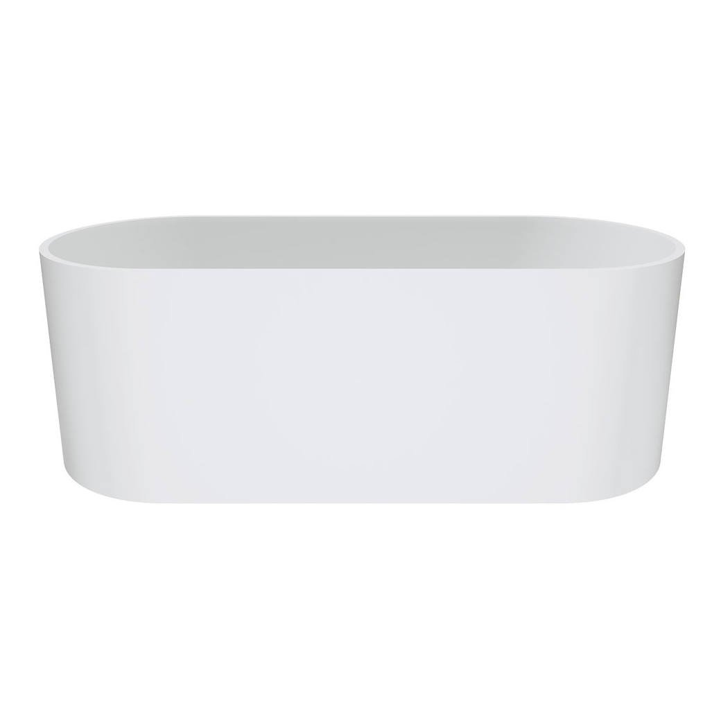 Encanto Resin Stone Bath, Matte White