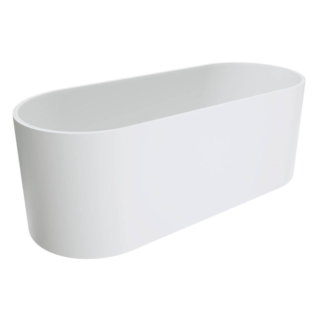 Encanto Resin Stone Bath, Matte White