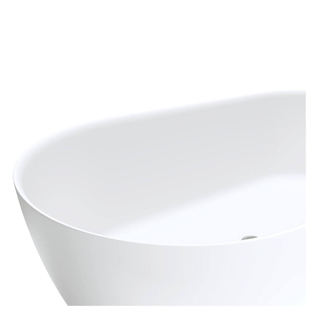 Kaya Solid Surface Bath, 1500mm, Matte White