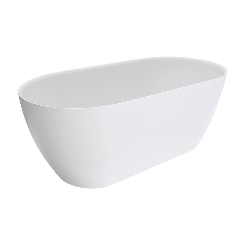 Kaya Solid Surface Bath, 1500mm, Matte White