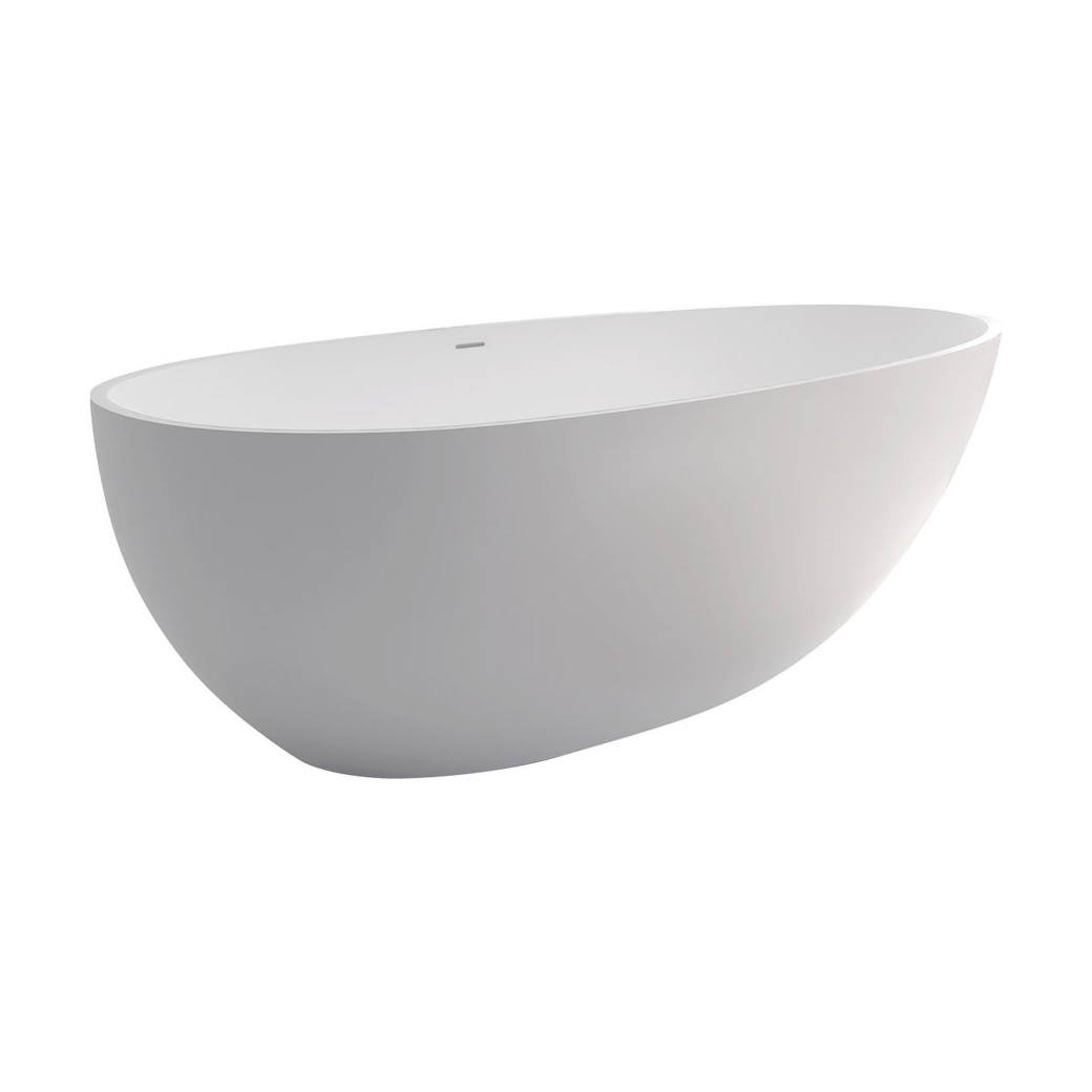 Bahama Solid Surface Bath, 1500mm, Matte White