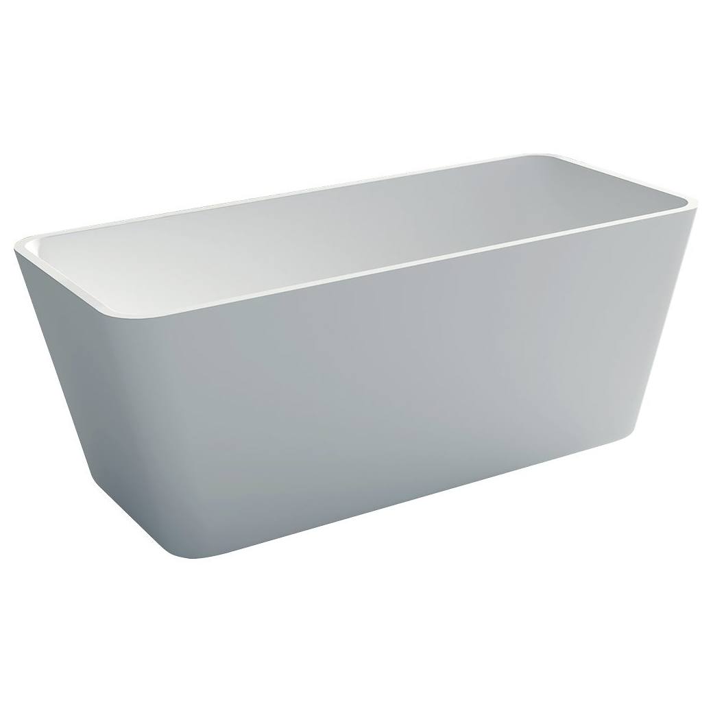 High Rise Stone Bath 150x68x56, Matt White