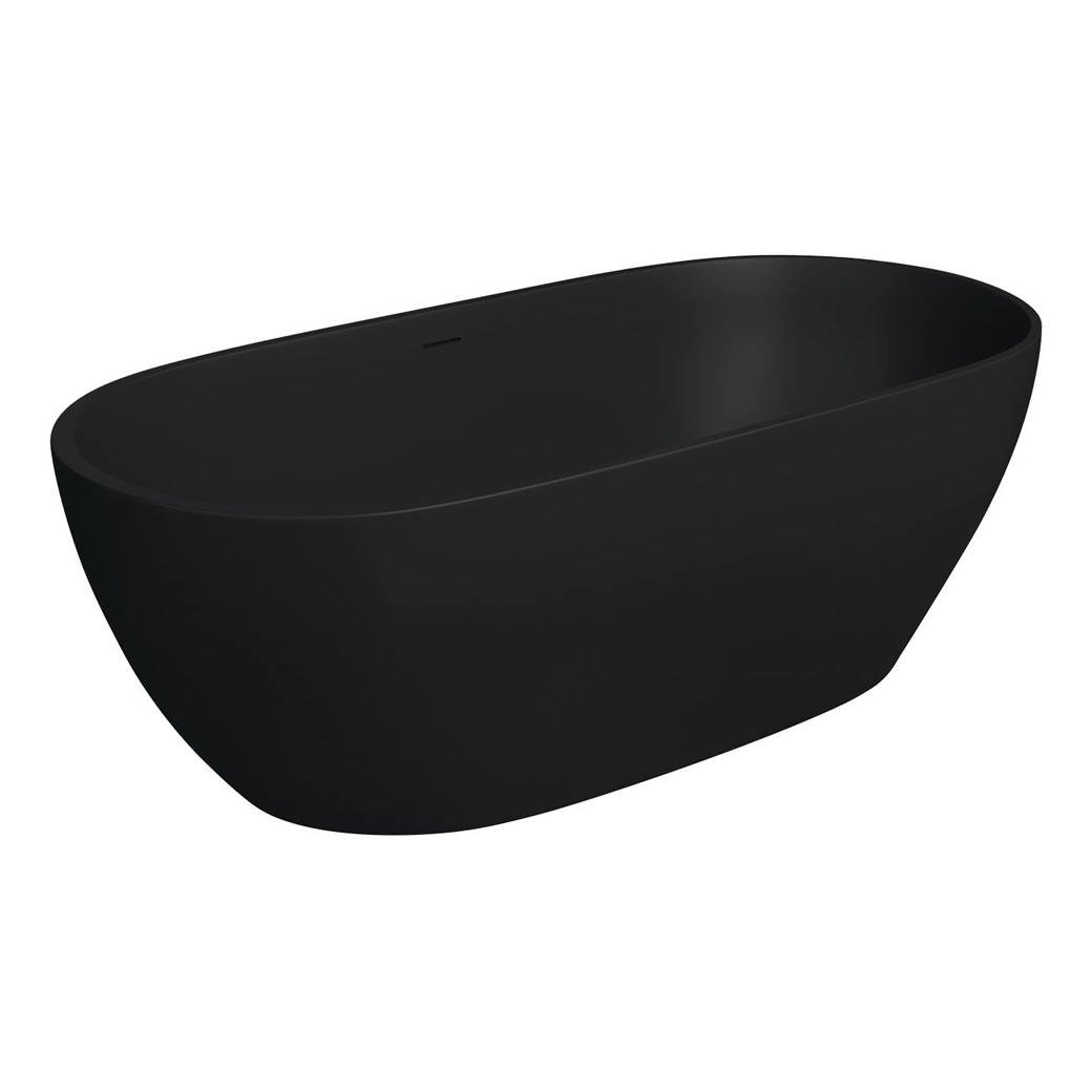 Luciana Solid Surface Bath, 1690mm, Matte Black