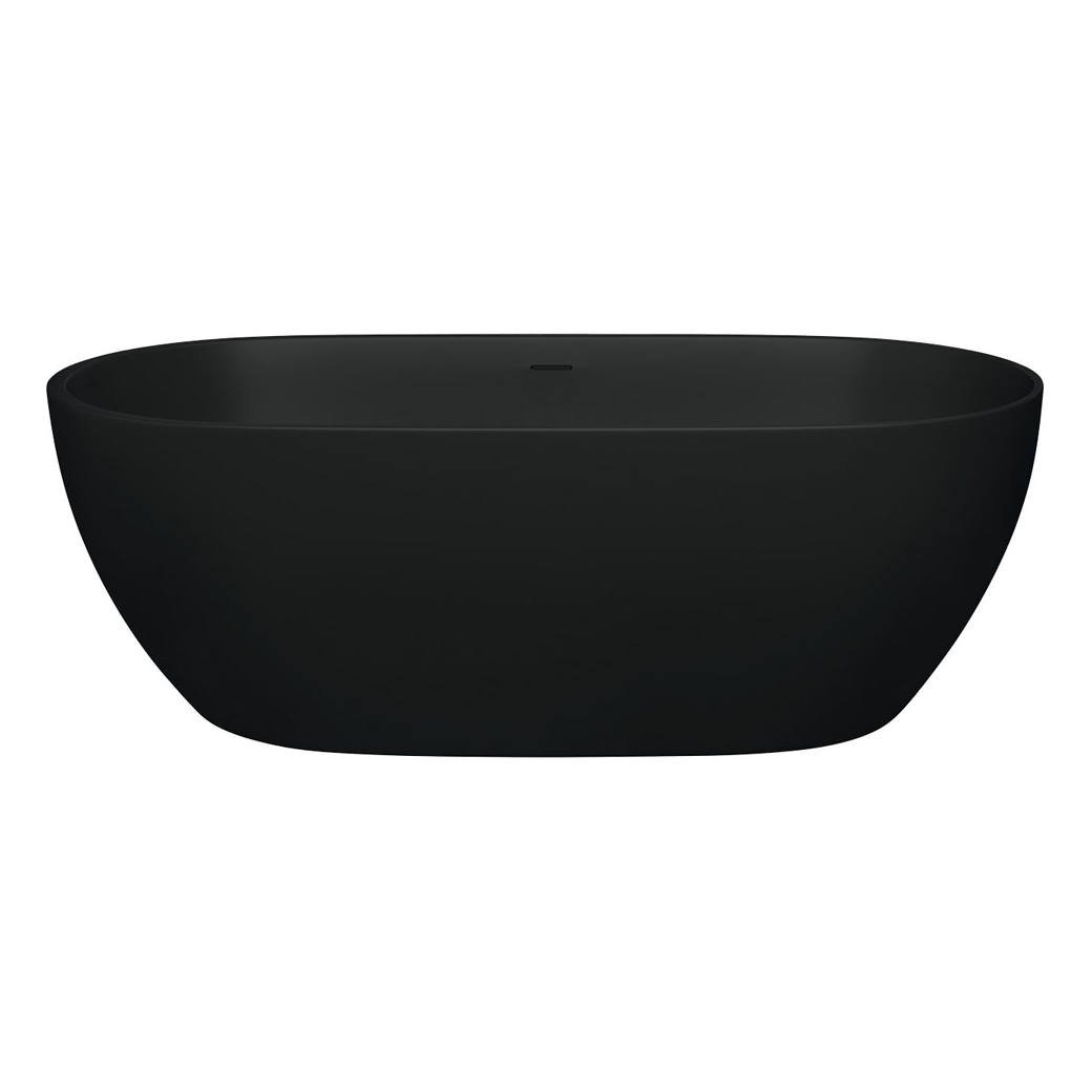 Luciana Solid Surface Bath, 1690mm, Matte Black